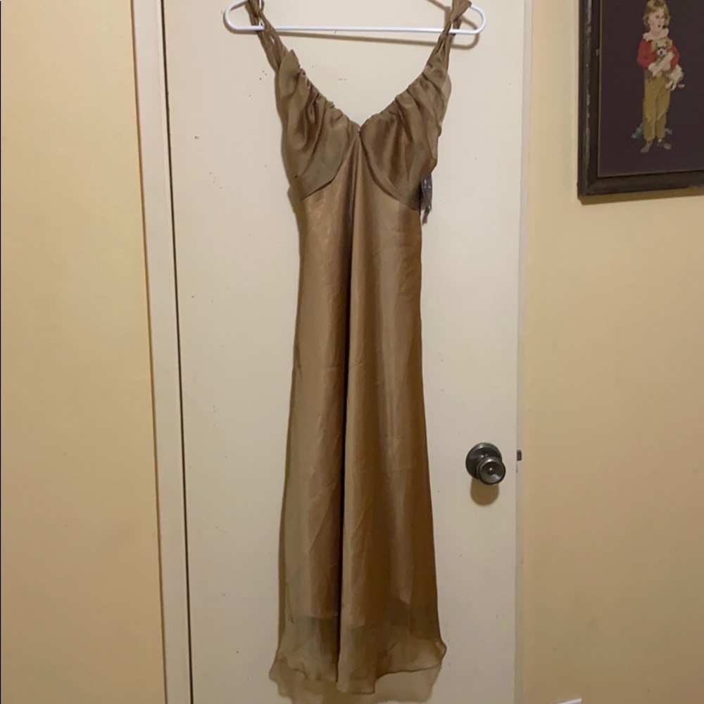 New Gold Arielle Dress size medium